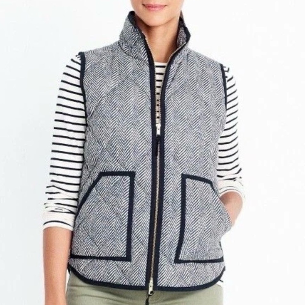 J. Crew Herringbone Excursion Vest